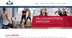 Desktop Screenshot of milleniumfitness.cz